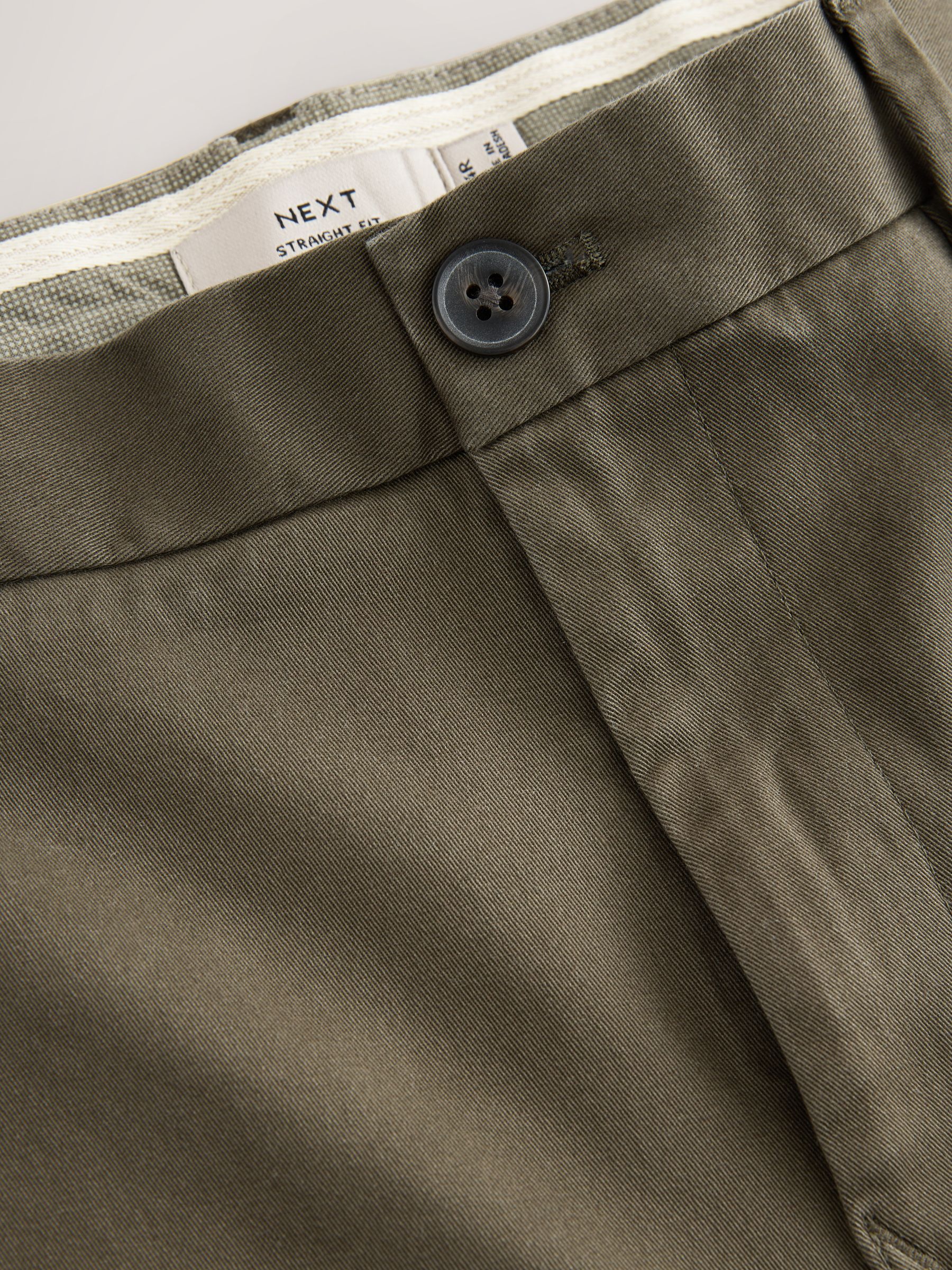 Olijfgroen - Straight fit - Stretchy chino