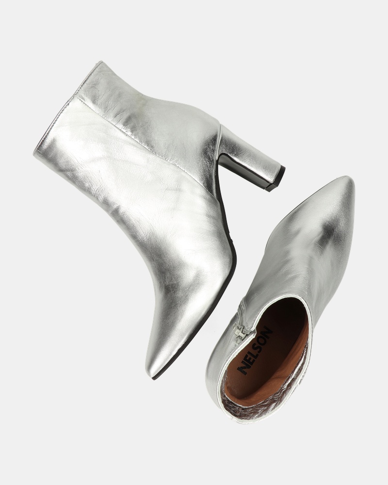 Nelson Rits- & gesloten boots  - zilver