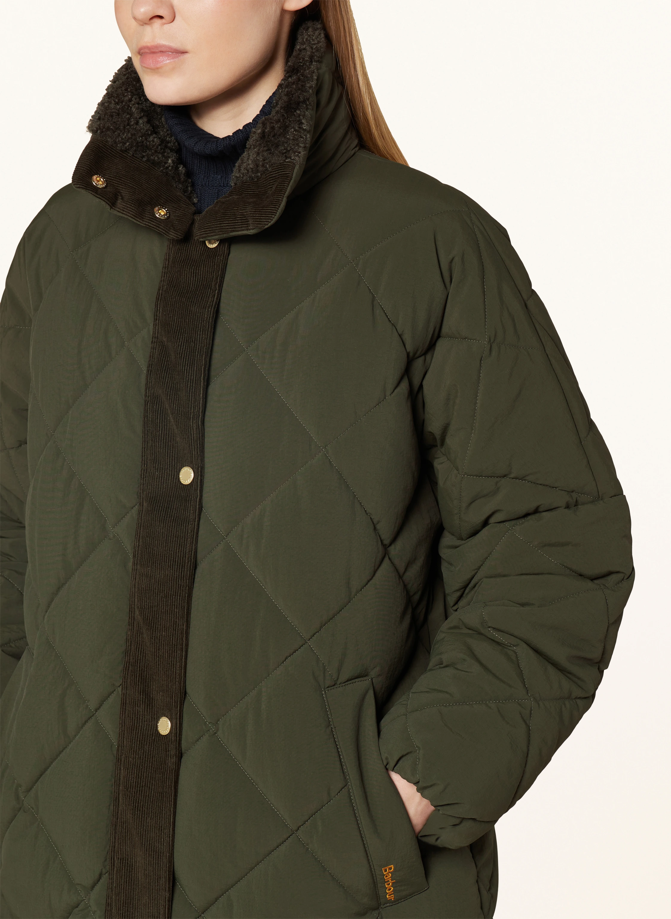 Barbour Steppmantel BEARNIE mit Teddyfell