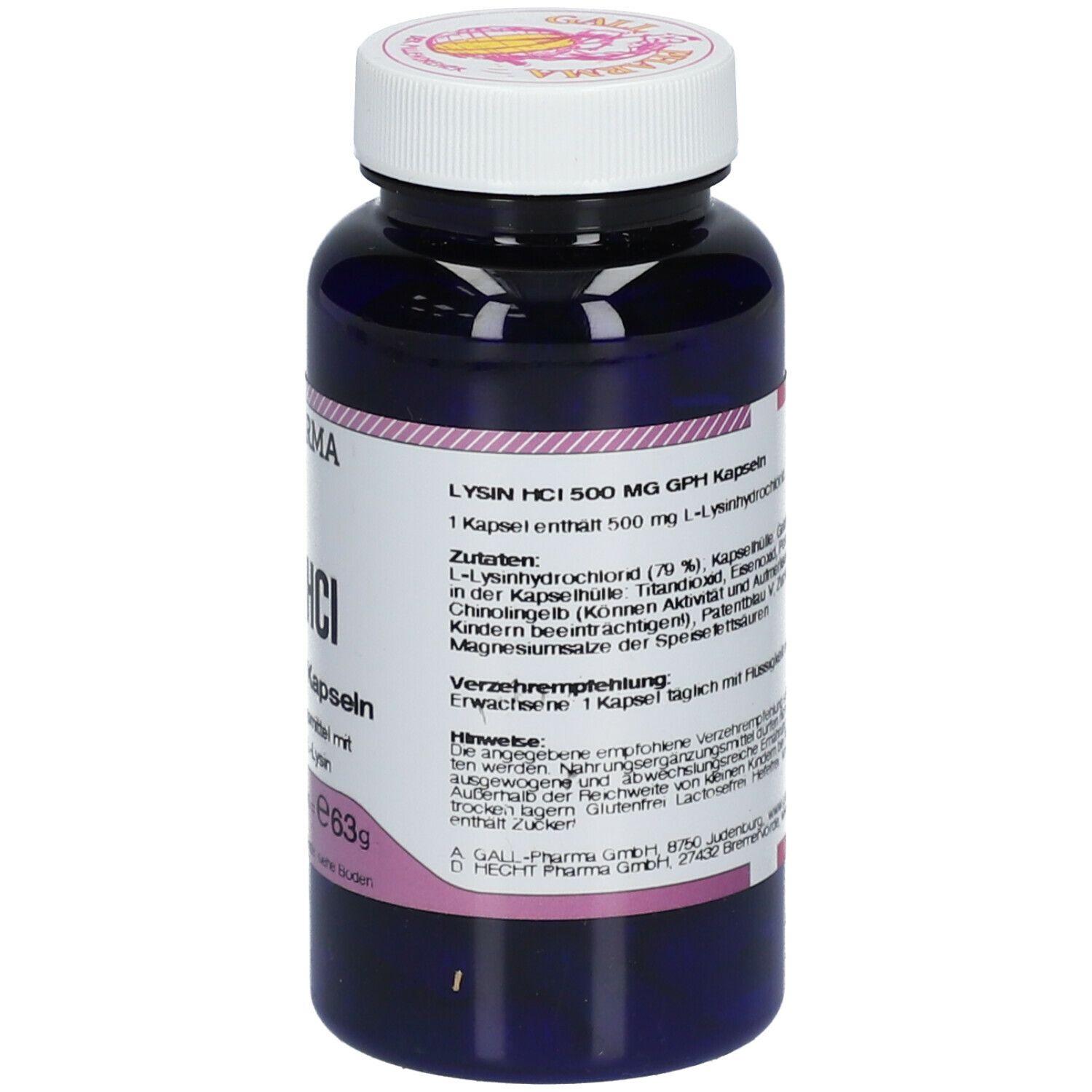 GALL PHARMA Lysin HCl 500 mg GPH Kapseln