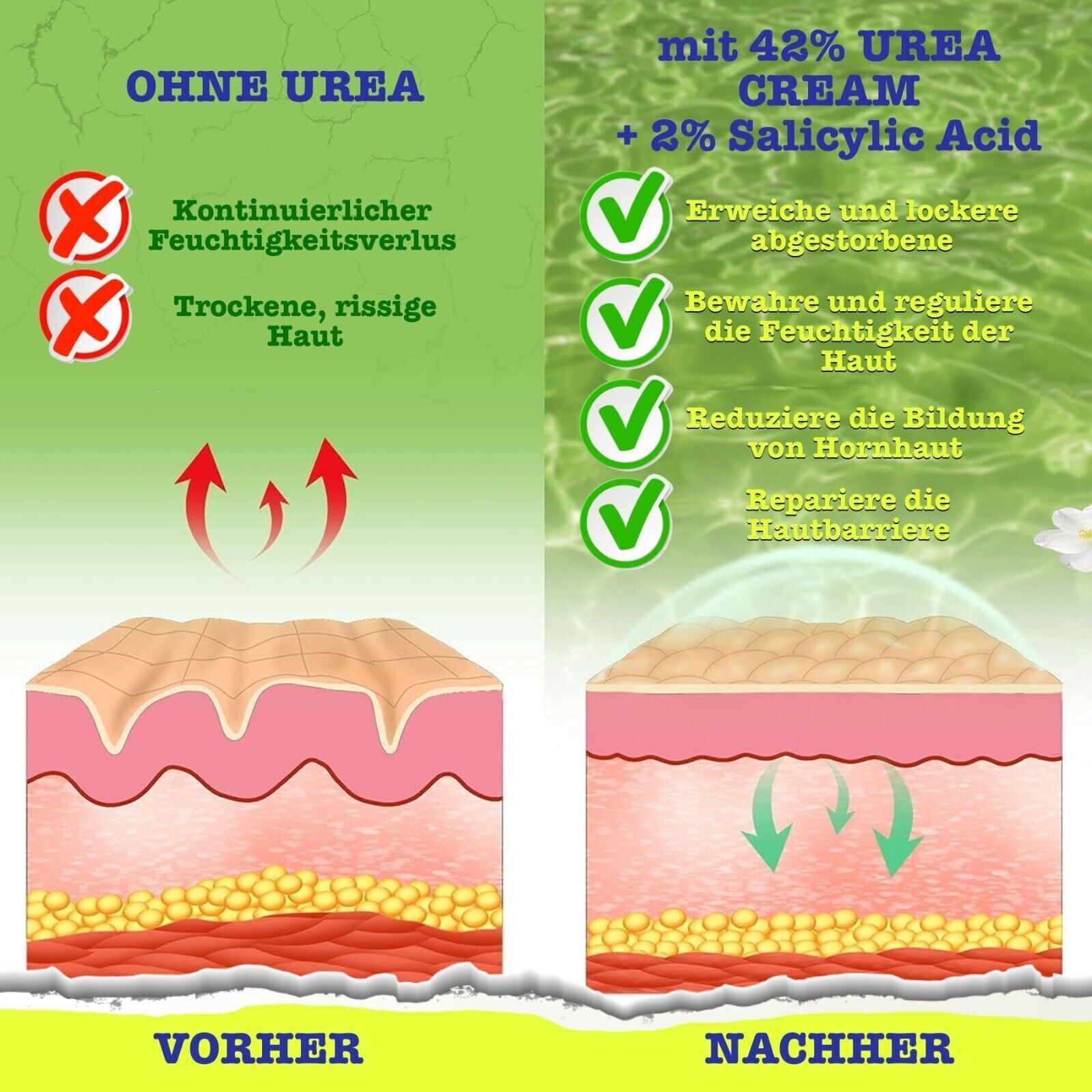P-Beauty Urea Creme für Fußpflege