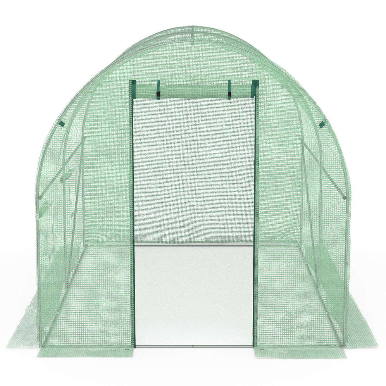 JARDIKT Serre tunnel de jardin gamme maraîchère bâche renforcée verte - 300x200x200 cm