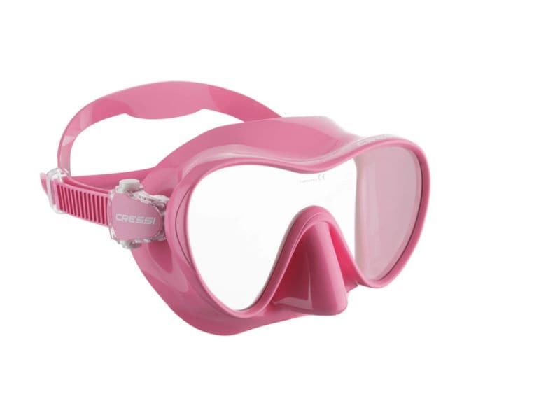 CRESSI Tauchmaske F1 Pink Rahmenlose Colorama-Tauchmaske.