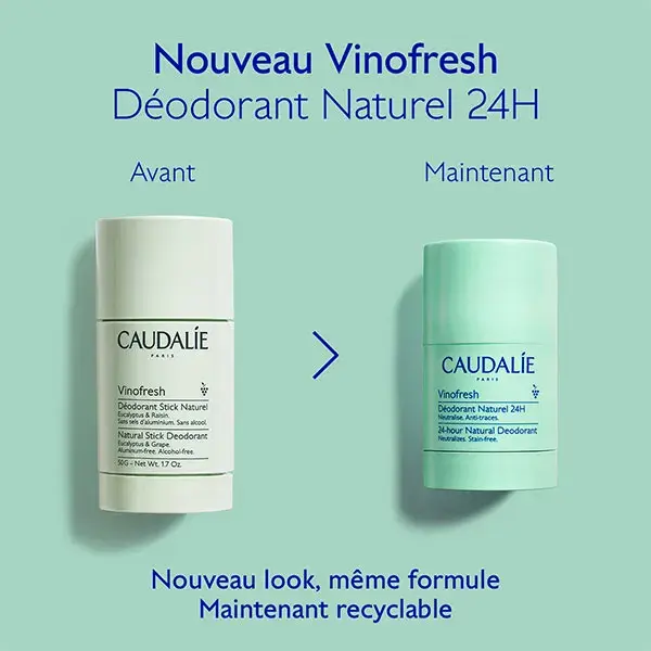 Desodorante Natural Caudalie Vinofresh 24h 50g