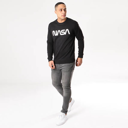 Sweat Crewneck Worm Logo Noir