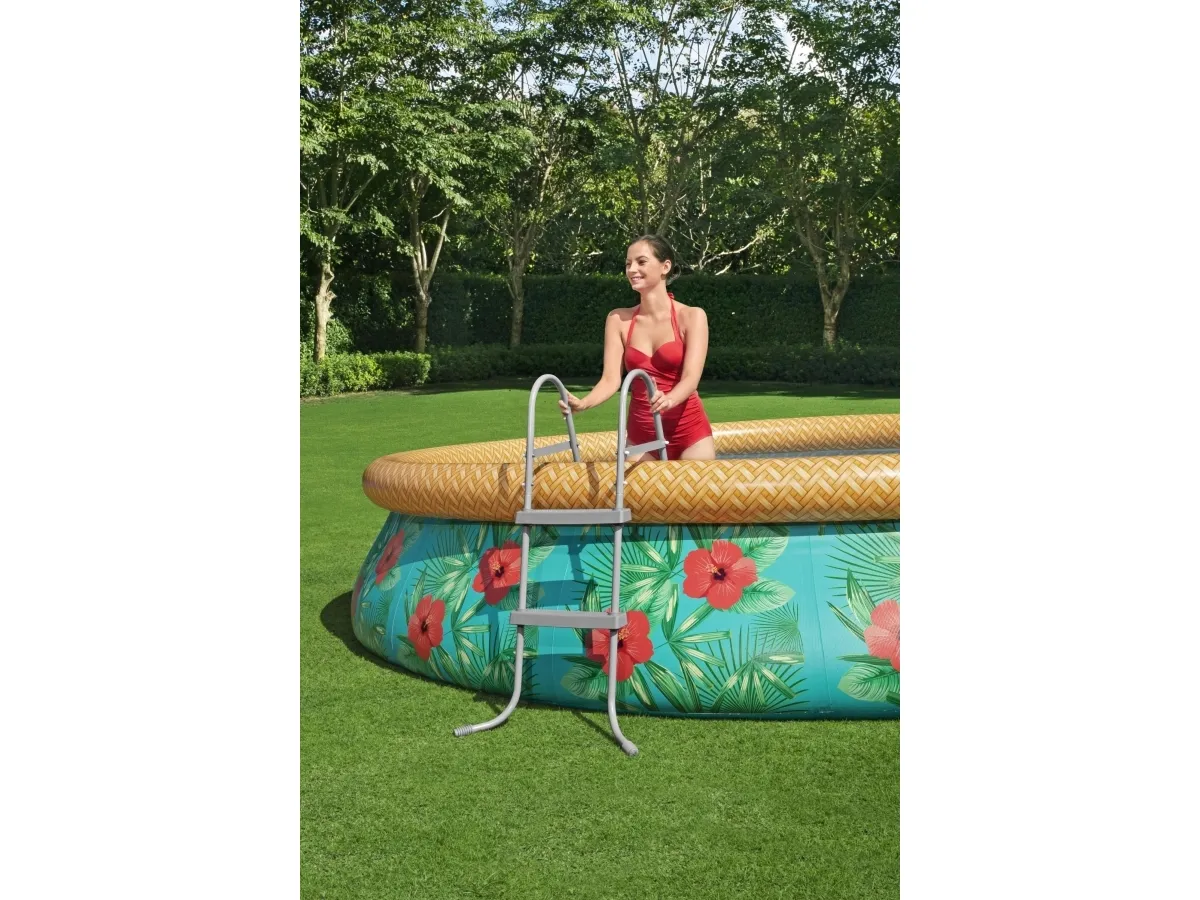Bestway Fast Set 57416, 9677 L, Indrammet/oppustelig pool, Voksen & barn, Flerfarvet, 24,2 kg