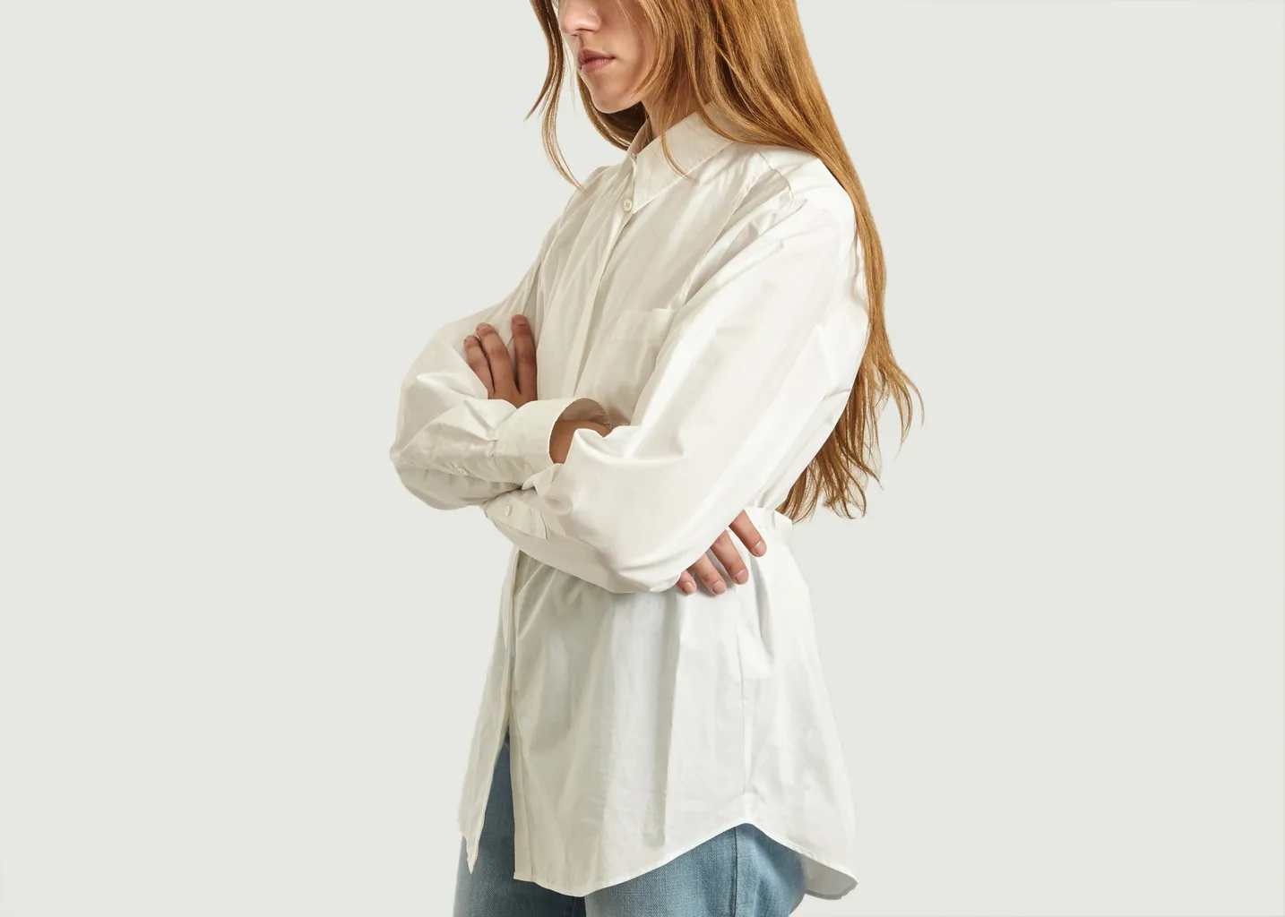 Chemise en popeline à nouer MM6 Maison Margiela
