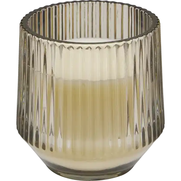 Rillenduftglas flieder / taupe
