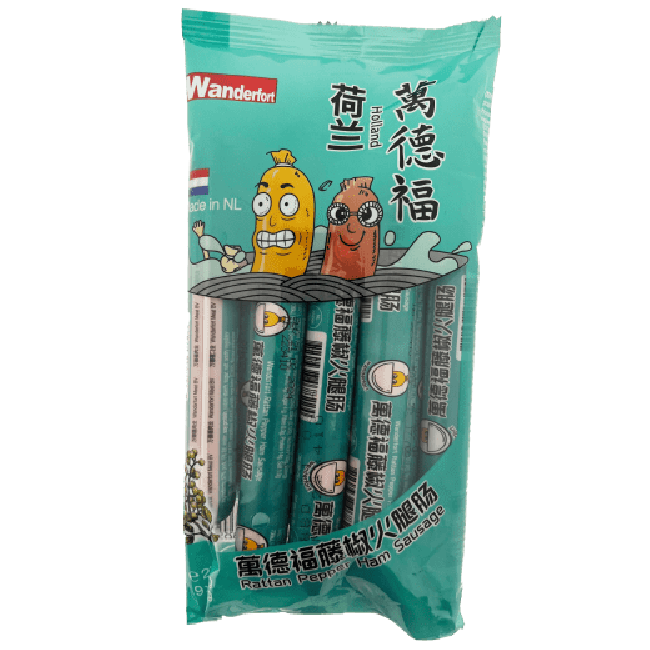 Wanderfort Rotan Peper Ham Worstjes 9x30g