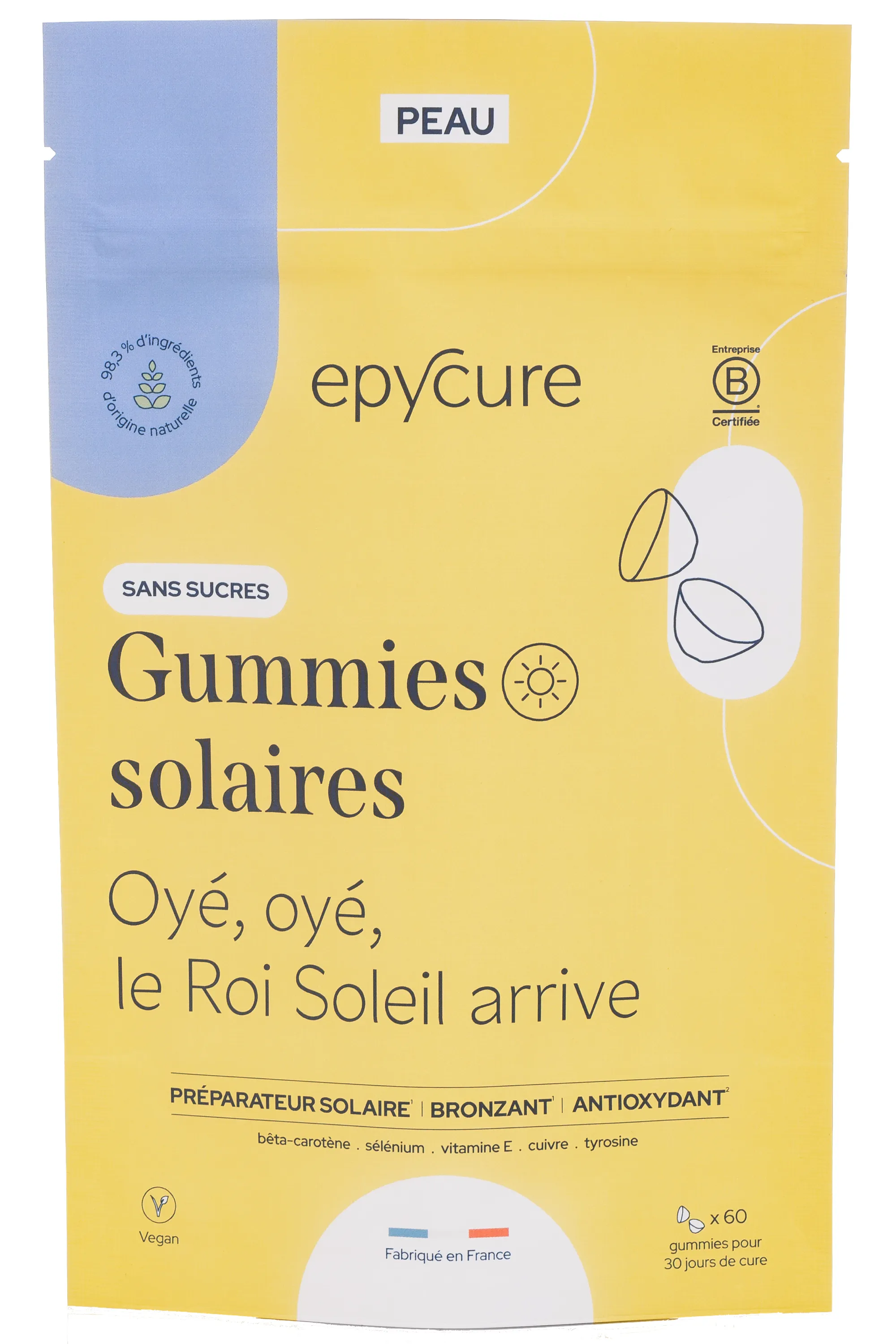 Epycure Gummies solaires sans sucre-150 g