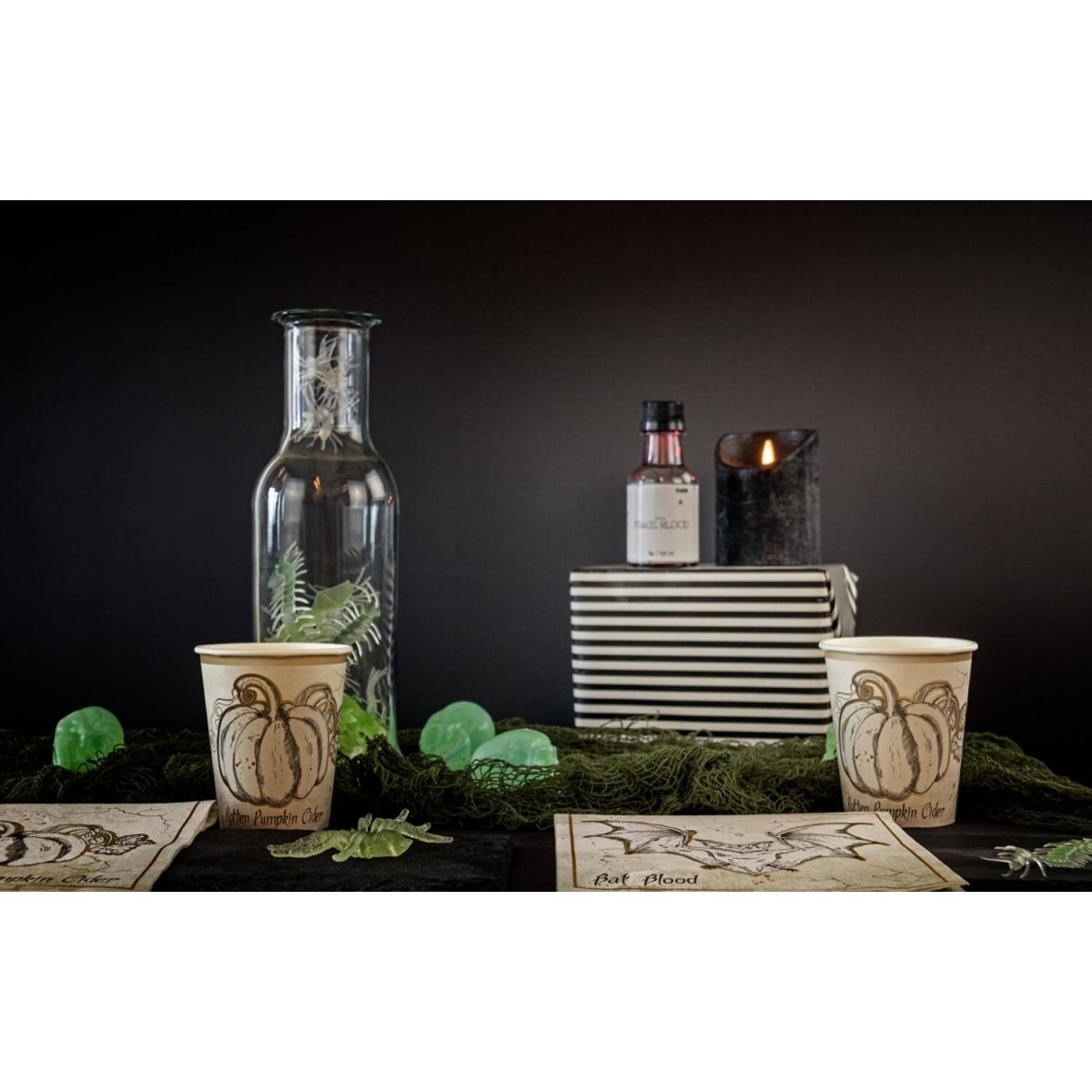 Halloween Tafelloper Met Schedels 5 delig