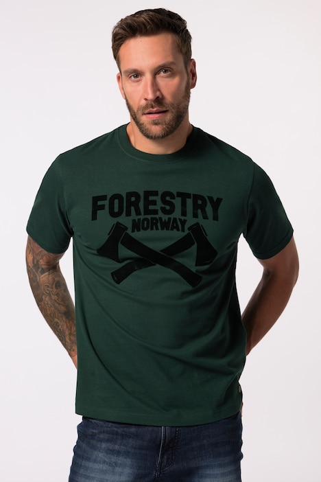 JP 1880 T-Shirt, Halbarm, Brustprint, bis 8 XL