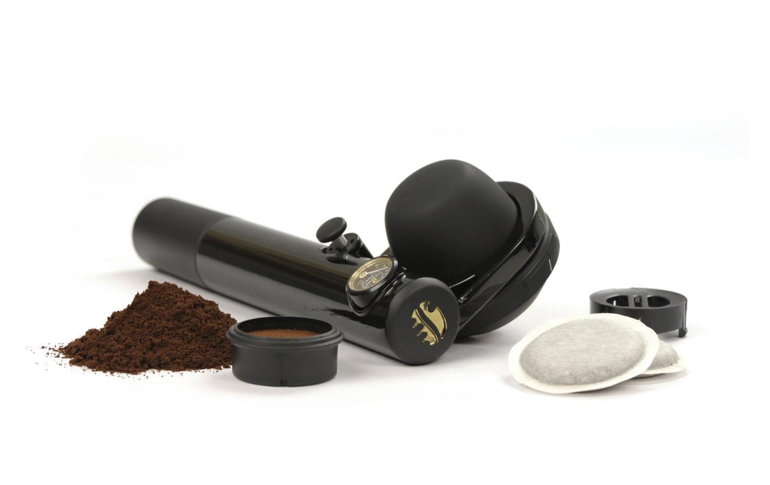 Reisekaffeemaschine für Pads und PulverPortable Espresso-Maschine
