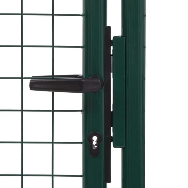 vidaXL Hageport stål 100x125 cm grønn