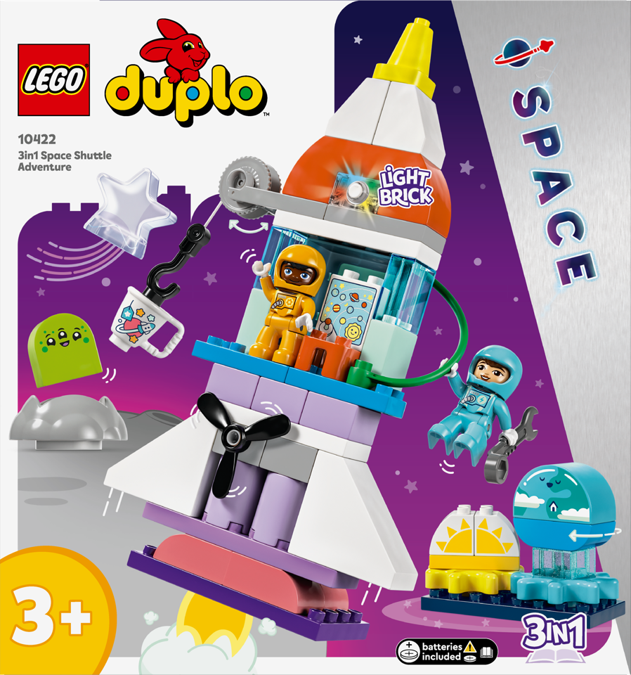 LEGO DUPLO - 3-i-1-eventyr med rumfærge (10422)