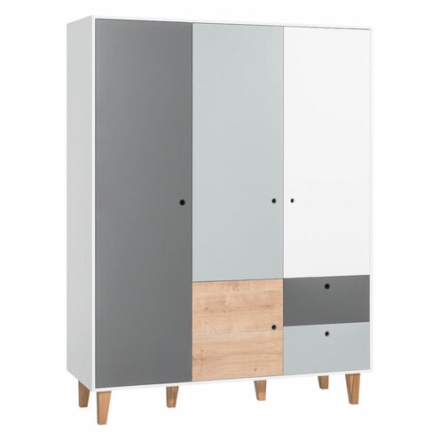 Armoire 3 portes Oak/Bois CONCEPT - VOX
