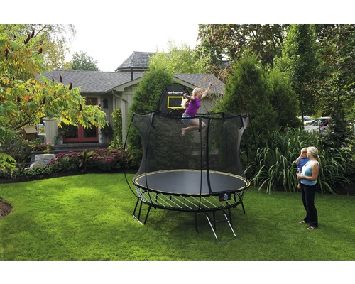Springfree R54 Compact Ronde trampoline met veiligheidsnet, Ø 250 cm, zwart