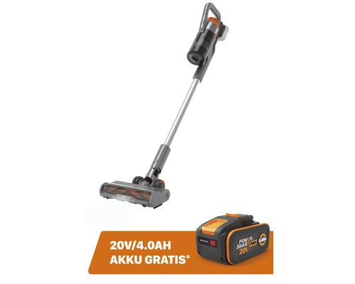 WORX 20V WX038.9 Draadloze stofzuiger + GRATIS bonusartikel: 20V accu WA3644 (4,0Ah)