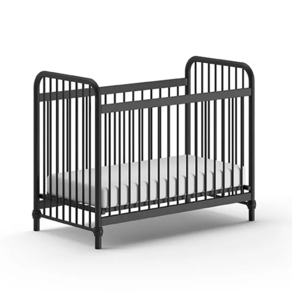 Vipack Babybed Bronxx - 60x120cm - mat zwart