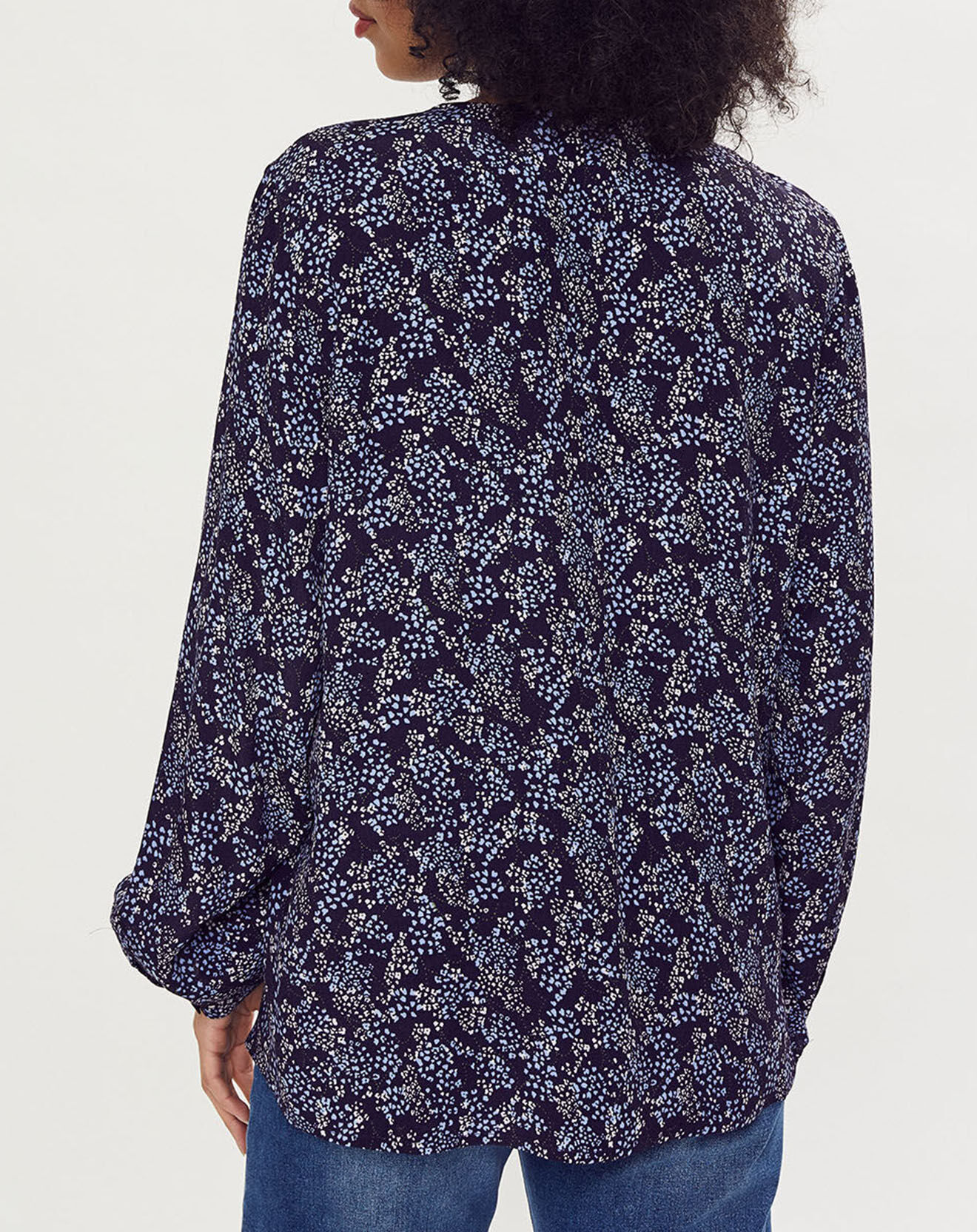 Esprit Blouse mini léopard bleu foncé