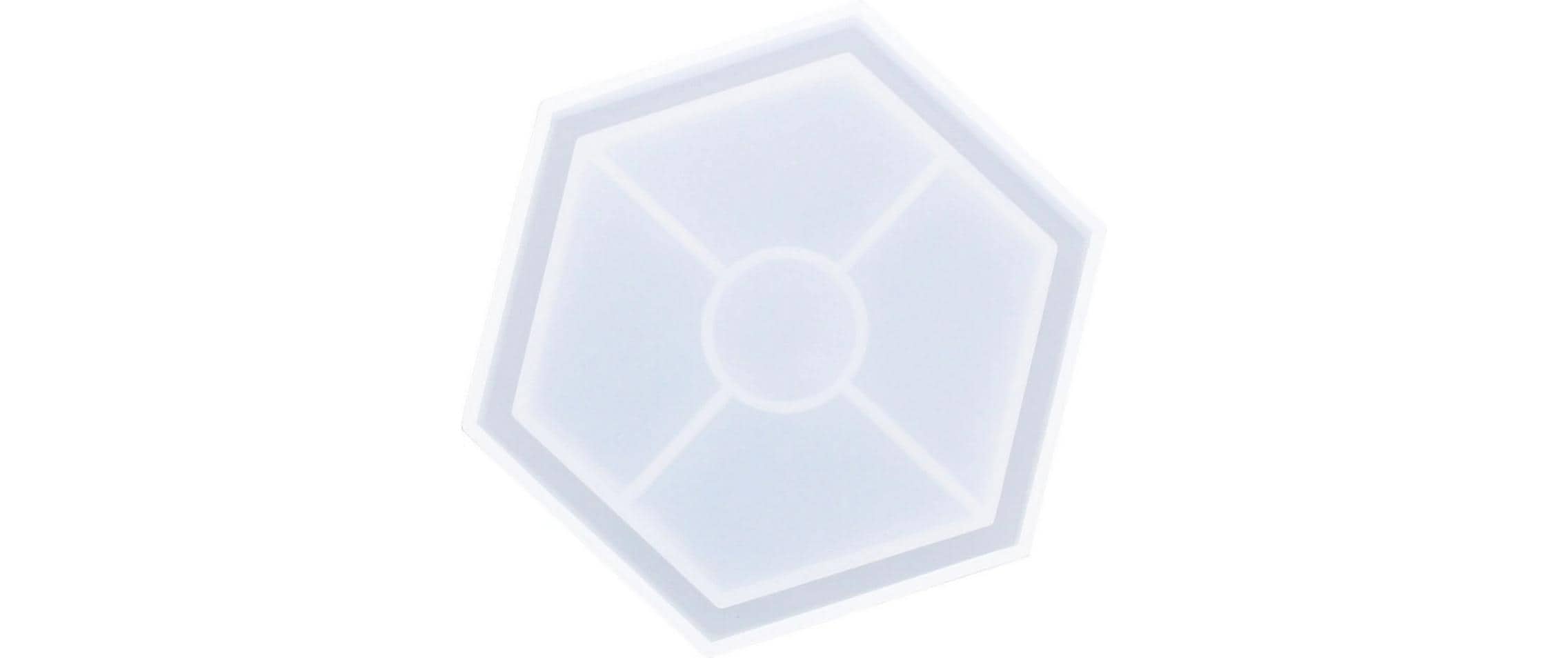 Giessform Untersetzer Hexagon, 11.5 cm x 10 cmSilikongiessform