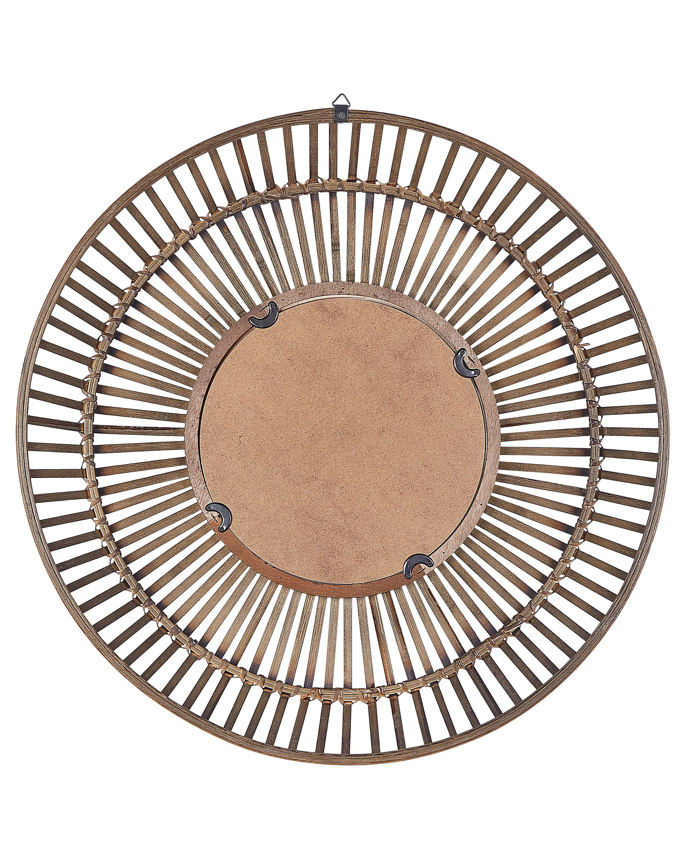 Wandspiegel BLASITO 66 cm 66 cm Bamboehout Bruin