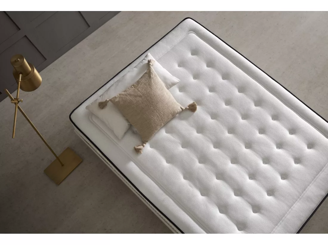 Matelas 180x200 mousse a mémoire de forme SIMPUR EXCLUSIVE SPORT | épaisseur +/- 30 cm | avec visco hr haute densité | soutien semi-ferme