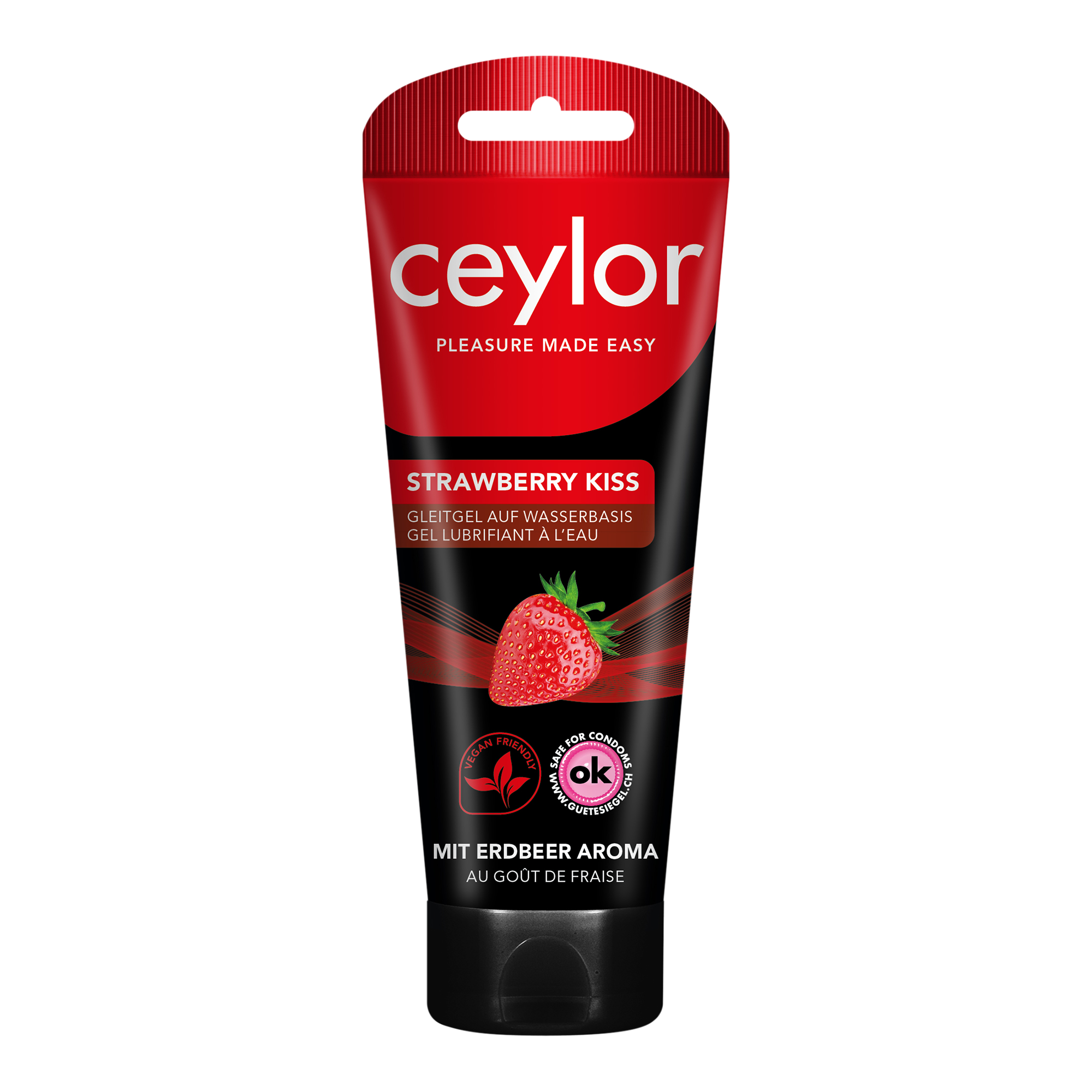 Ceylor Gleitgel Strawberry Kiss<br>100 ml, Tube, Gel