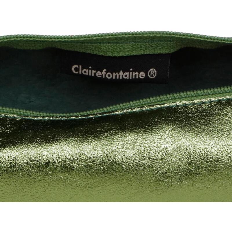 CUIRISÉ - Trousse ronde Ø5,5x22 cm - Vert