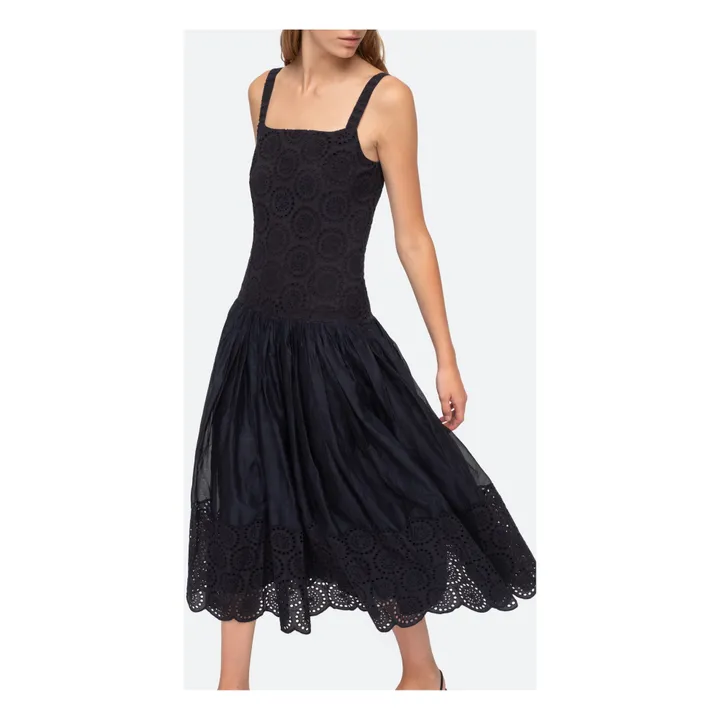 Sea NY Robe Maeve Eyelet Maxi | Bleu marine