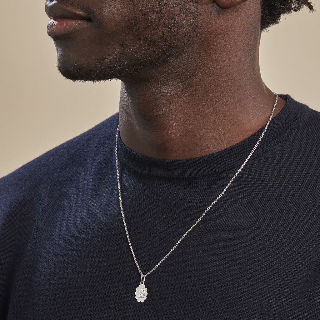 Pendentif Ange Nuage Or Blanc