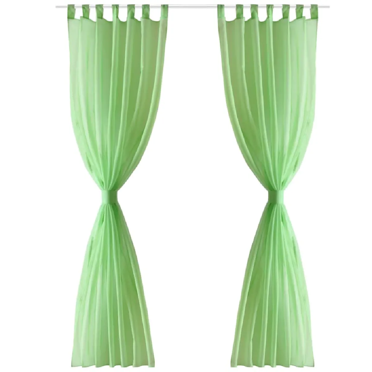 VidaXL Rideau fin 140x175 cm - Vert pomme