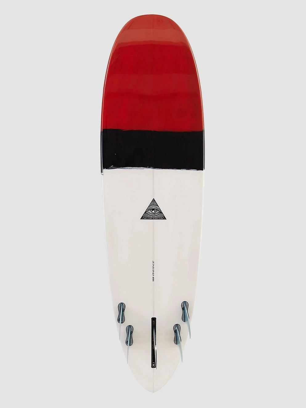 Light Drop Resin Tint Surfboard red/black/white