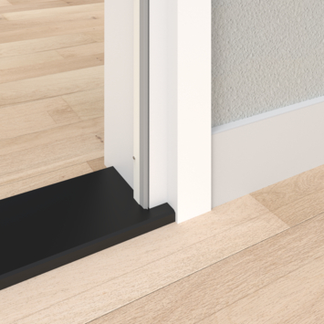 Handson tochtstrip wit PVC opbouw met rubber lip wit 210 cm