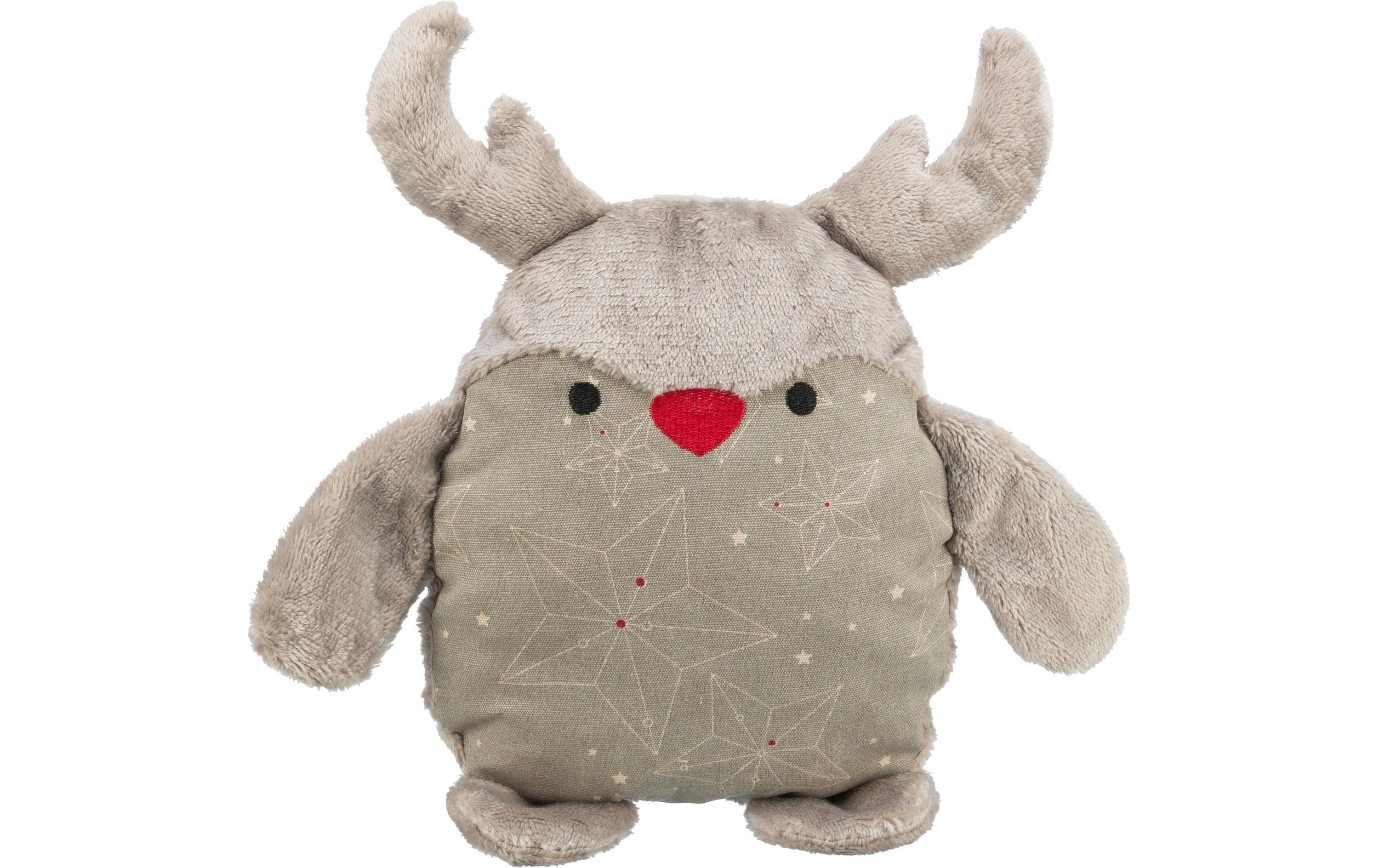 Hunde-Spielzeug Xmas Rentier, 30 cm, GrauPlüschtier