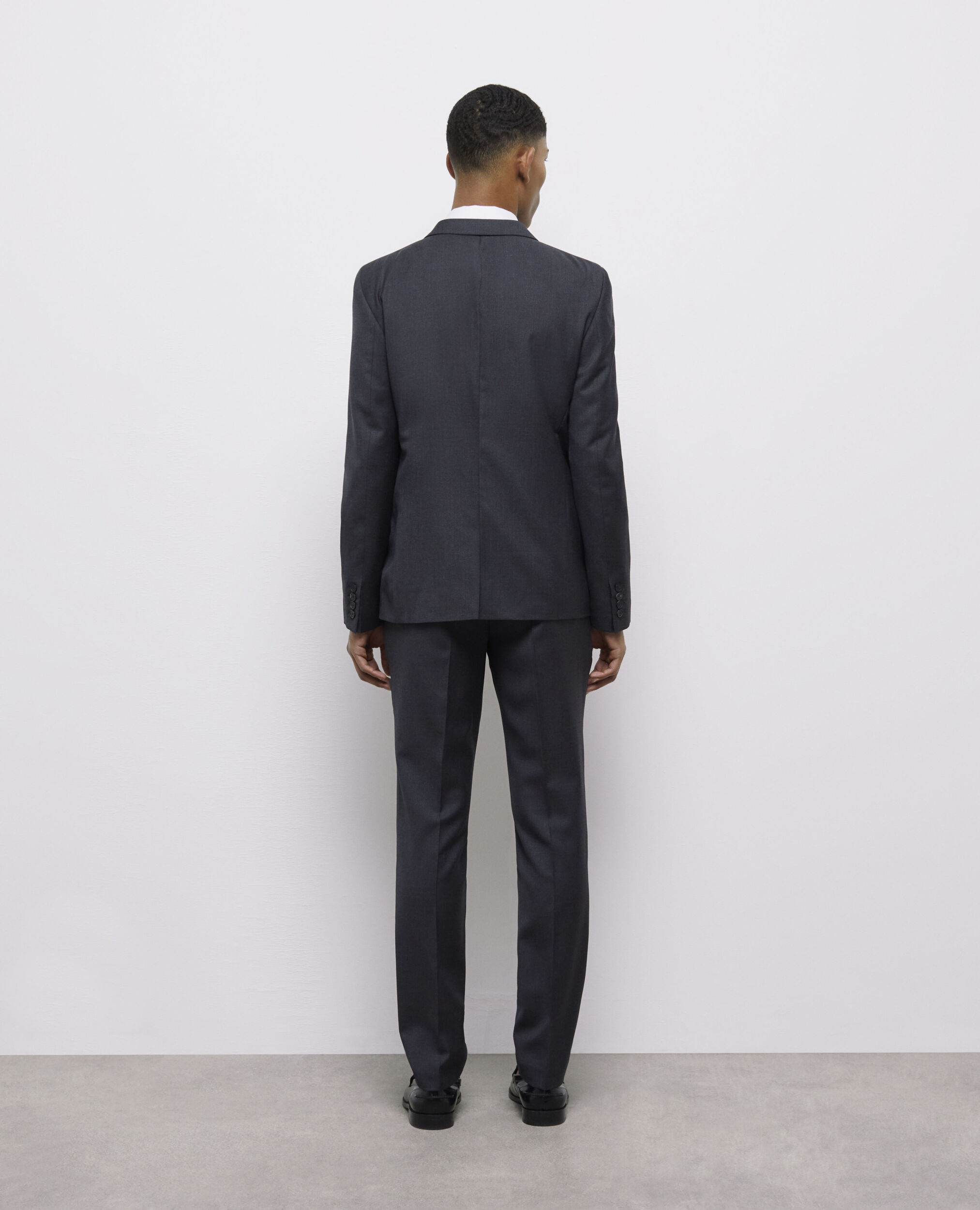 Veste de costume en laine grise