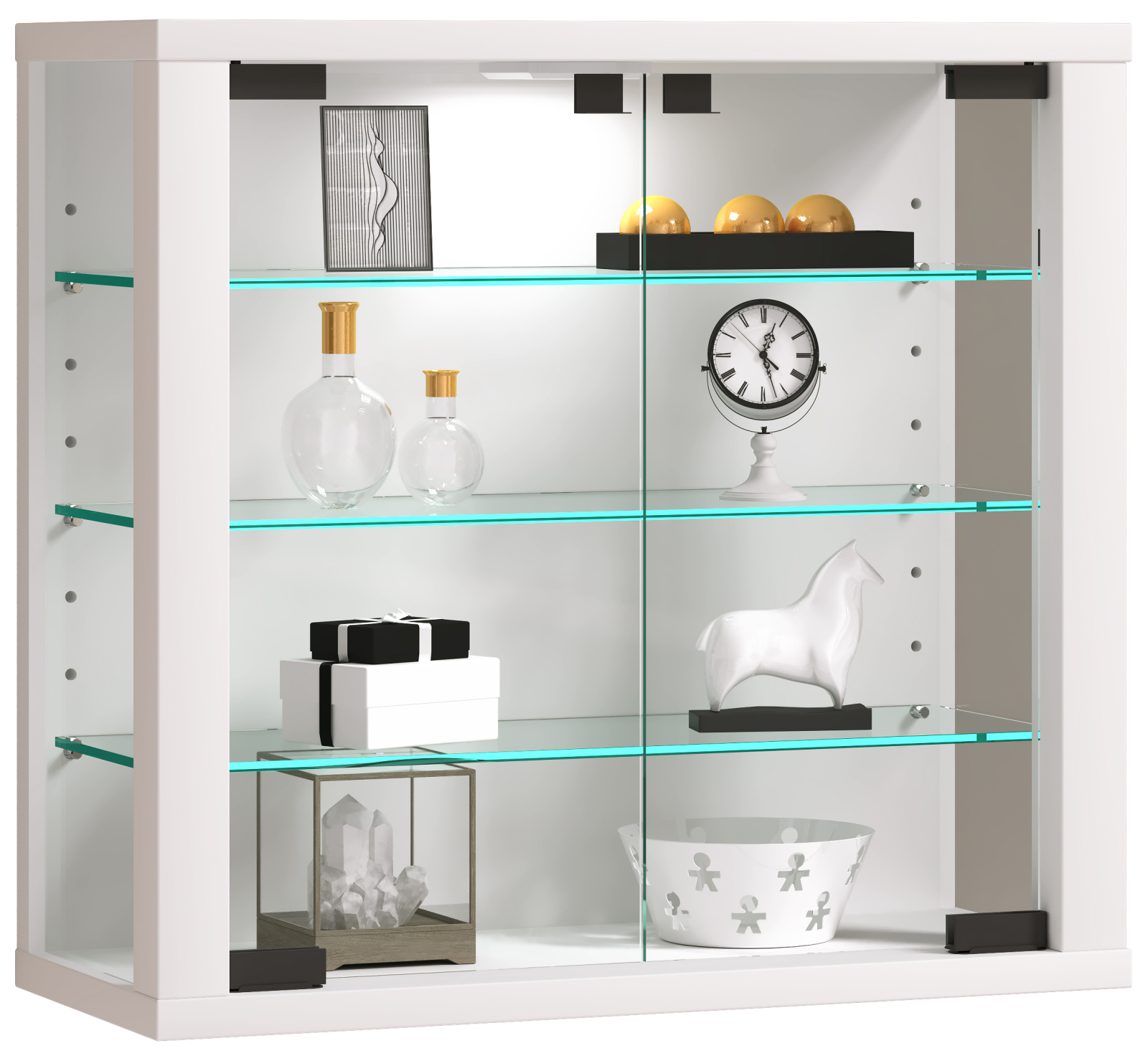 Vitrine VITROSA L - weiß - 43 cm breit