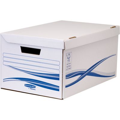 Bankers Box Basic Maxi A4+ - Conteneur + 6 boîtes archives dos 8 cm - Fellowes