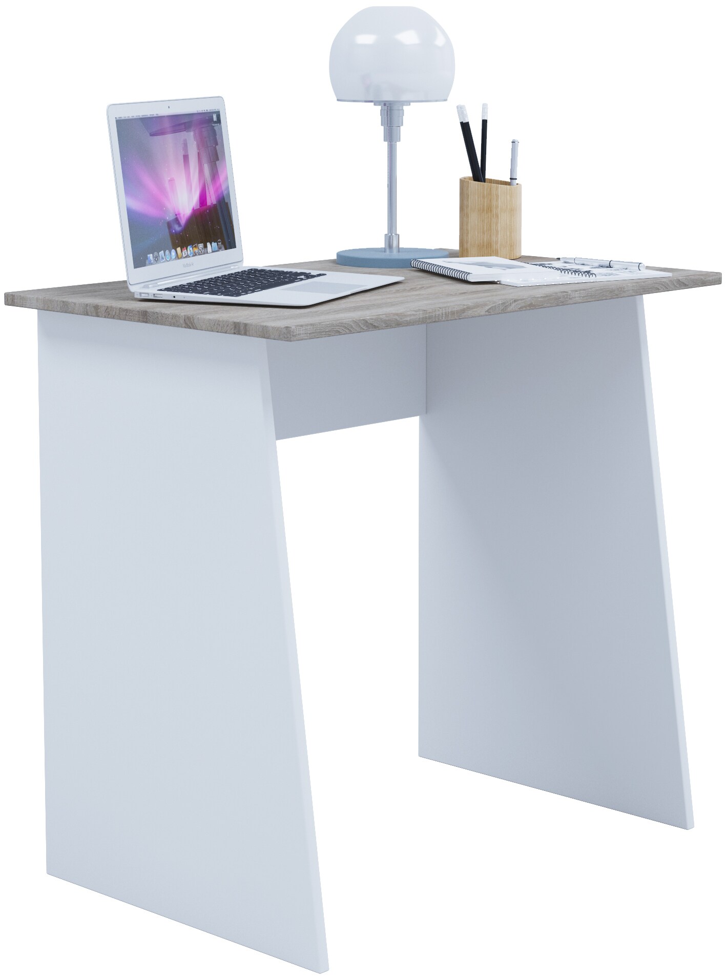 VCM Holz Schreibtisch Computertisch Arbeitstisch Bürotisch Büro Tisch Masola Mini