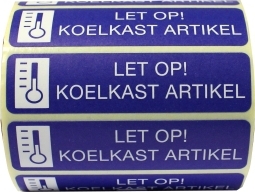Spruyt Hillen Sticker let op koelkast artikel 500st