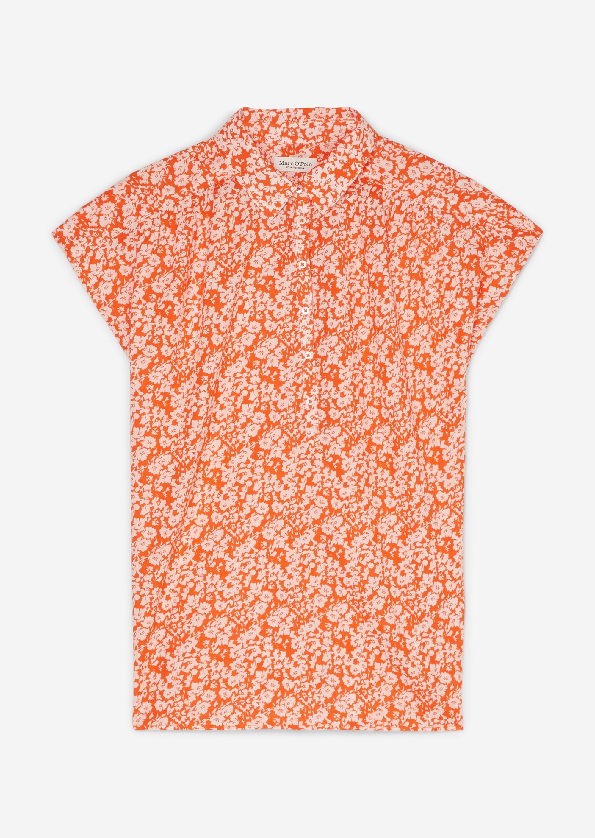 Kurzarm-Bluse regularaus Silky-Touch-Baumwolle