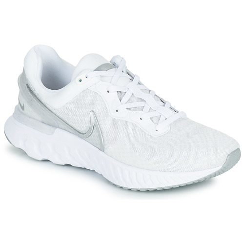 Nike - NIKE REACT MILER 3 - Blanc / Argenté
