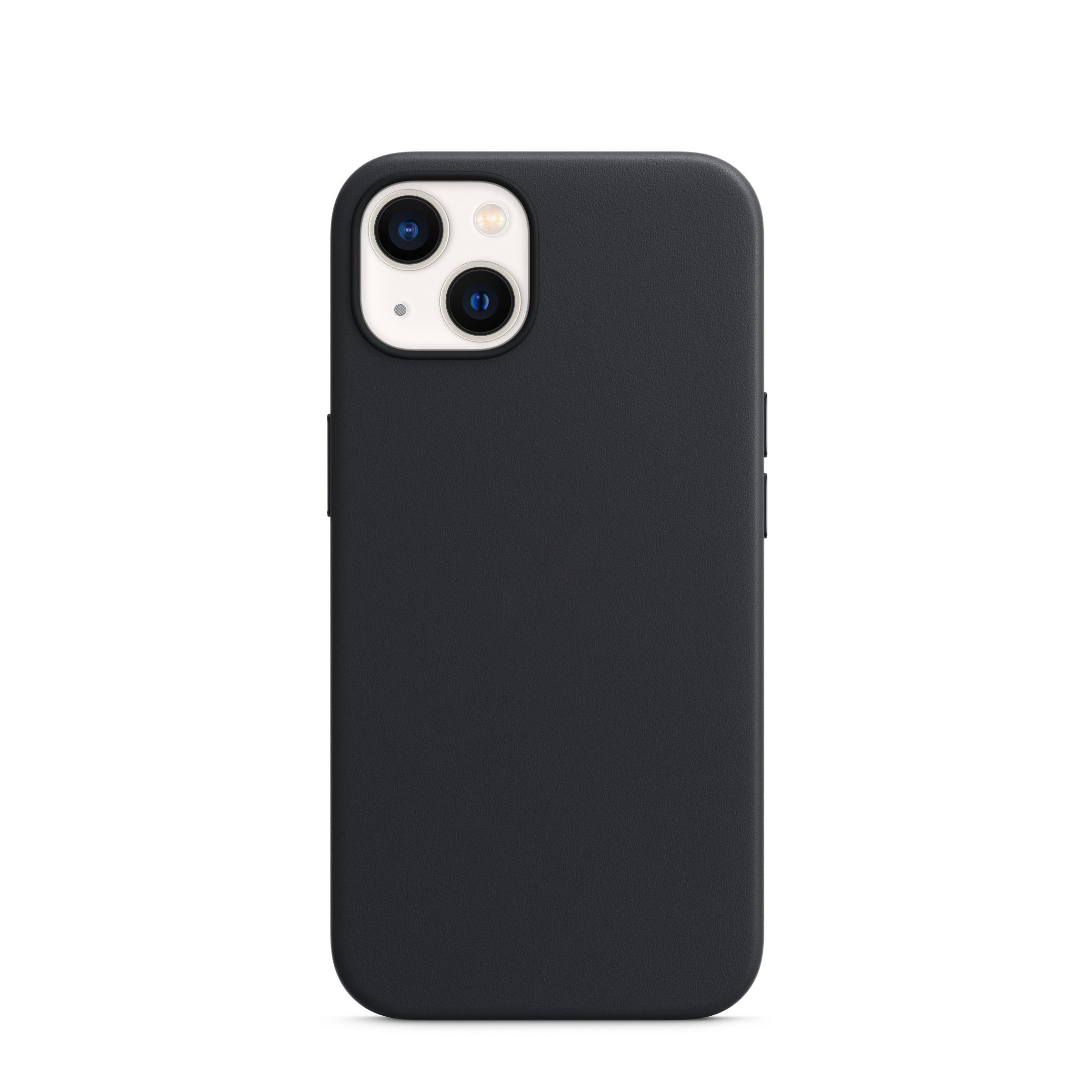 iPhone 13 MagSafe Leder Case Schutzhülle - Schwarz