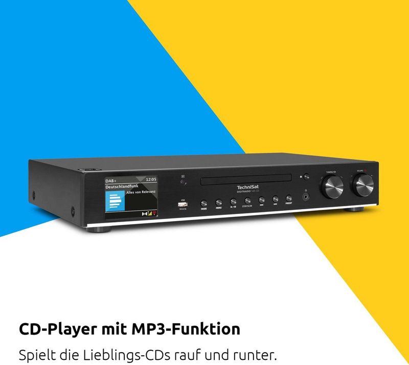 TechniSat - DigitRadio 143 CD - HiFi Component - Zwart - DAB+ en FM-radio