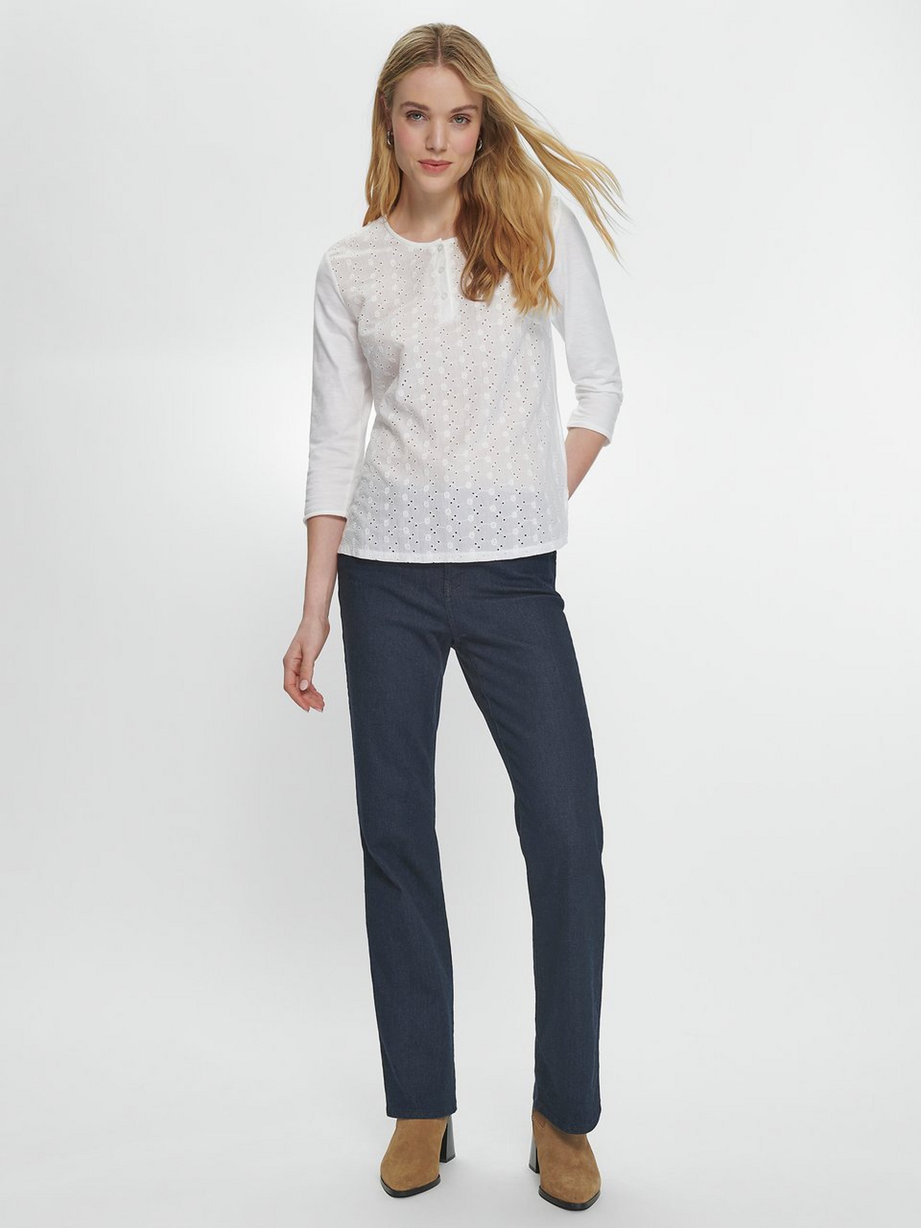 Shirt-Bluse mit 3/4-Arm