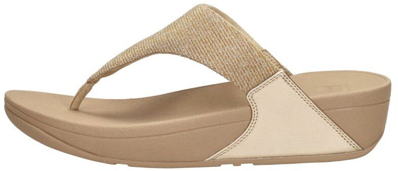 Fitflop Lulu Shimmerlux Toe - Post Sandals beige
