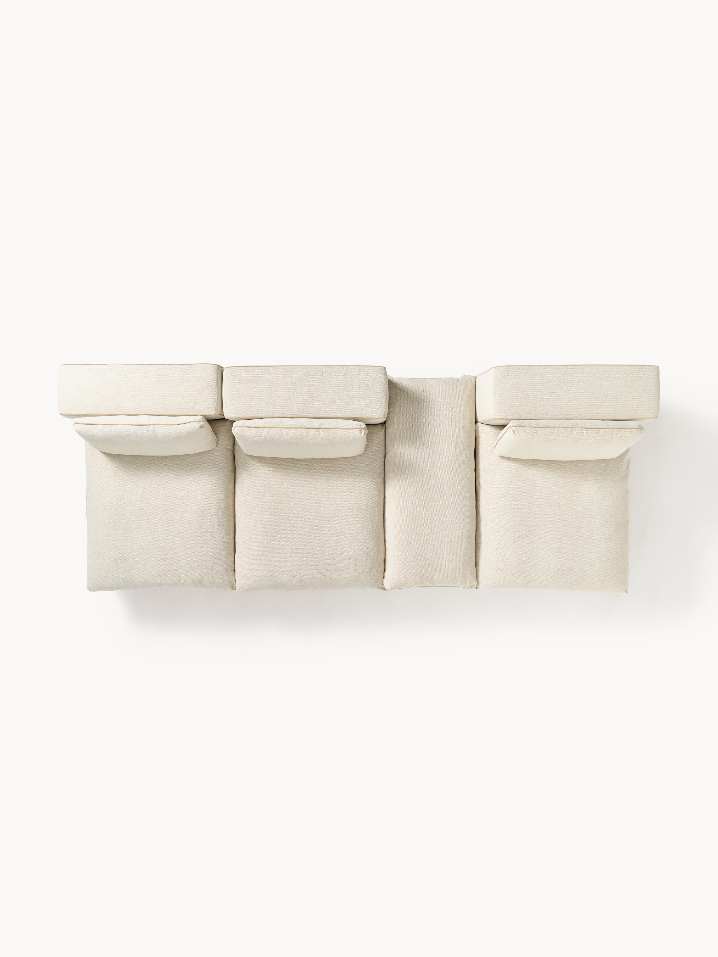 Modulaire XL-bank Felix (3-zits) met poef