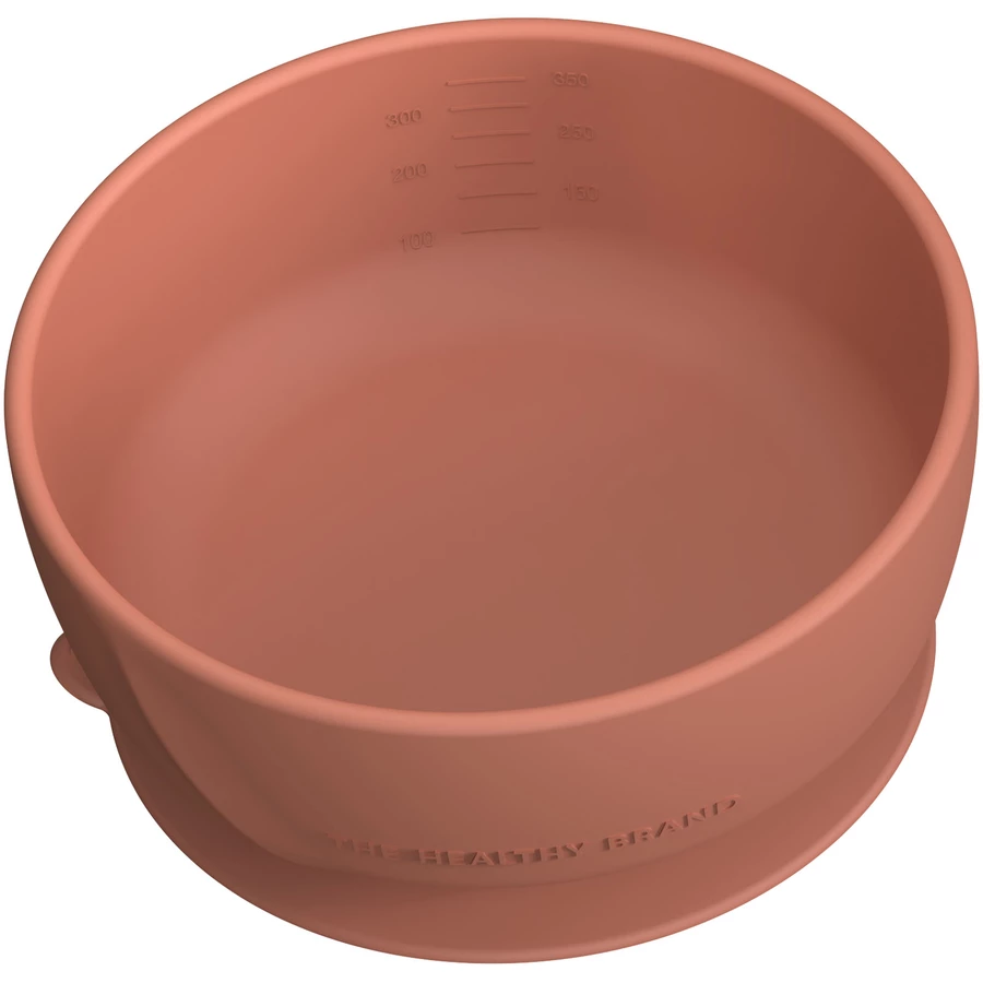 everyday® baby Esslernschüssel mit Saugfuß Silikon, nature red