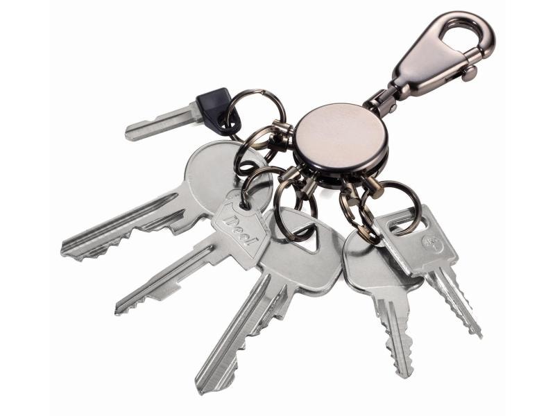 Troika Schlüsselanhänger Patent Schlüsselanhänger mit 6 Ringen