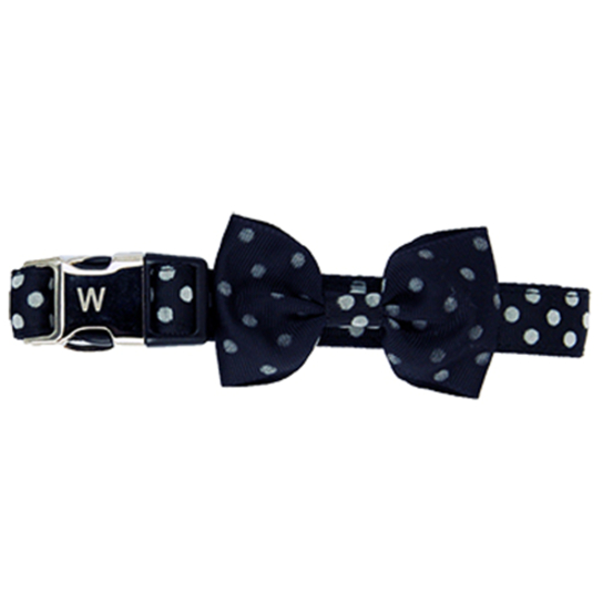 Collier nœud noir pour chat